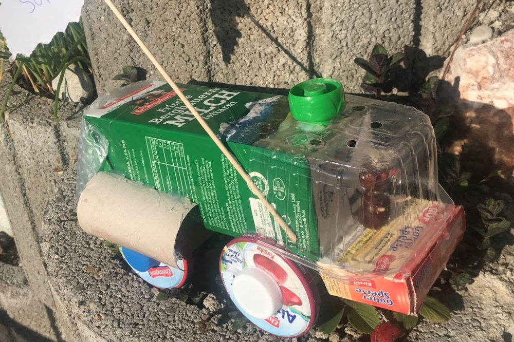 Auto aus Müll basteln - Heimatdinge